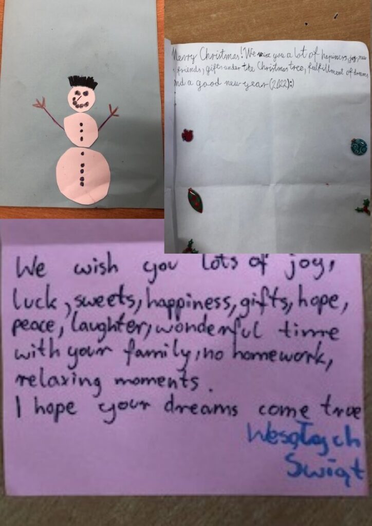 Christmas Greeting - kartki uczniów 3