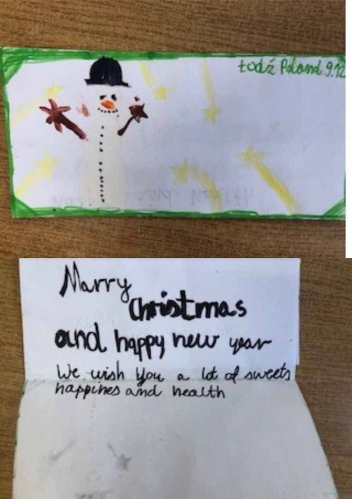 Christmas Greeting - kartki uczniów 7
